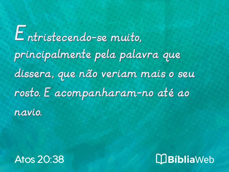 Atos 20:38 em imagem para compartilhar