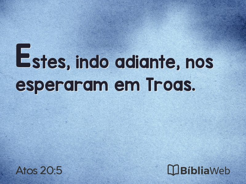 Atos 20:5 em imagem para compartilhar
