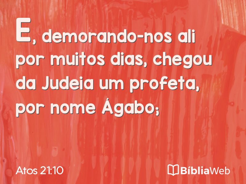 Atos 21:10 em imagem para compartilhar