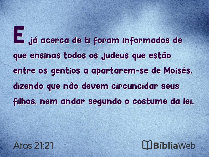 Atos 21:21 em imagem para compartilhar