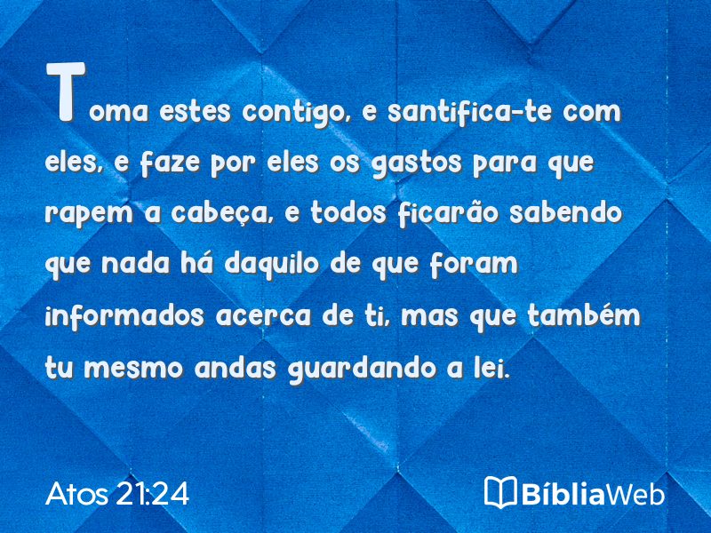 Atos 21:24 em imagem para compartilhar