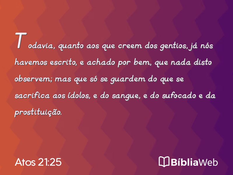 Atos 21:25 em imagem para compartilhar