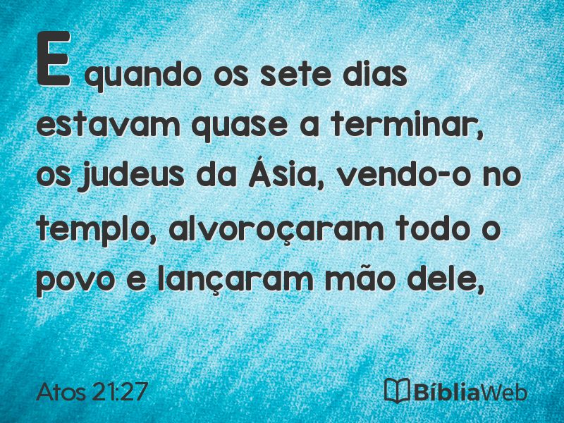 Atos 21:27 em imagem para compartilhar