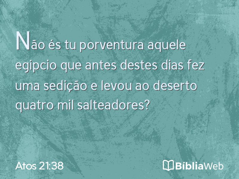 Atos 21:38 em imagem para compartilhar