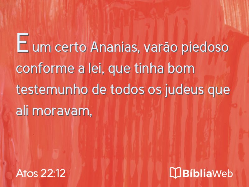 Atos 22:12 em imagem para compartilhar