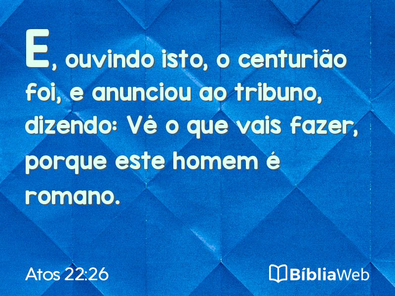 Atos 22:26 em imagem para compartilhar