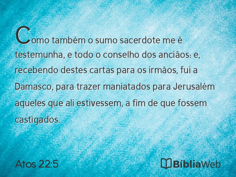 Atos 22:5 em imagem para compartilhar