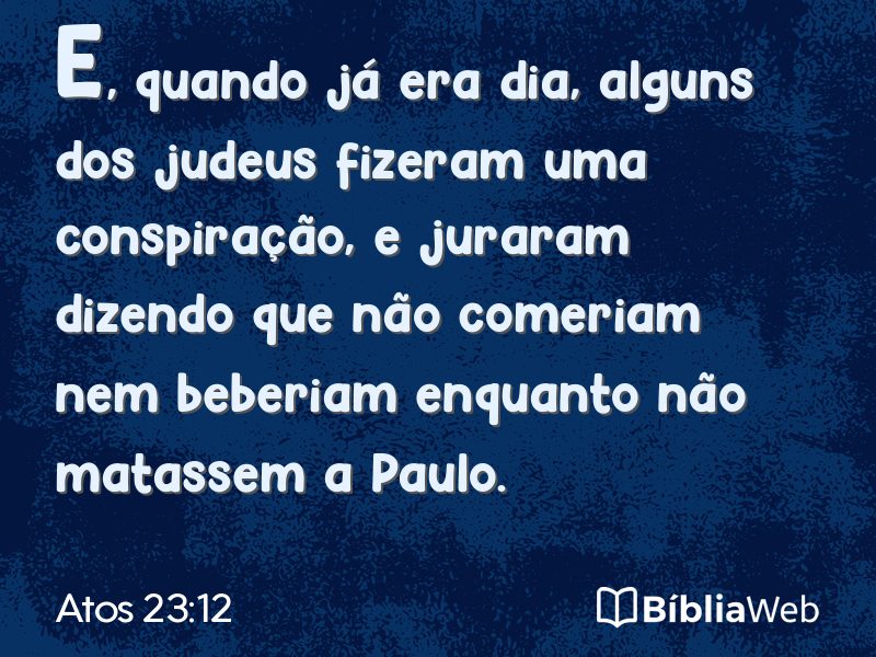 Atos 23:12 em imagem para compartilhar
