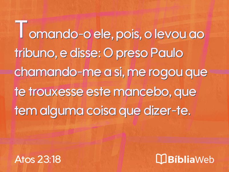 Atos 23:18 em imagem para compartilhar