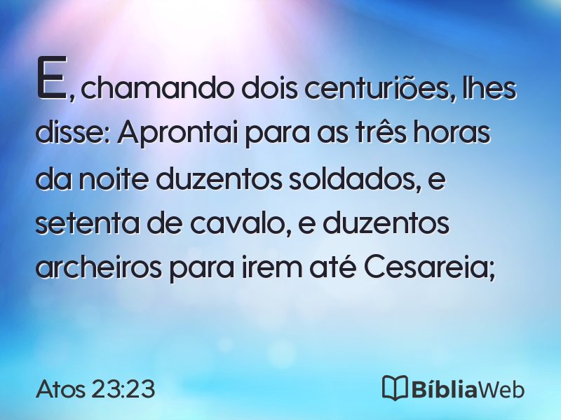 Atos 23:23 em imagem para compartilhar