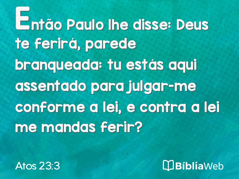Atos 23:3 em imagem para compartilhar