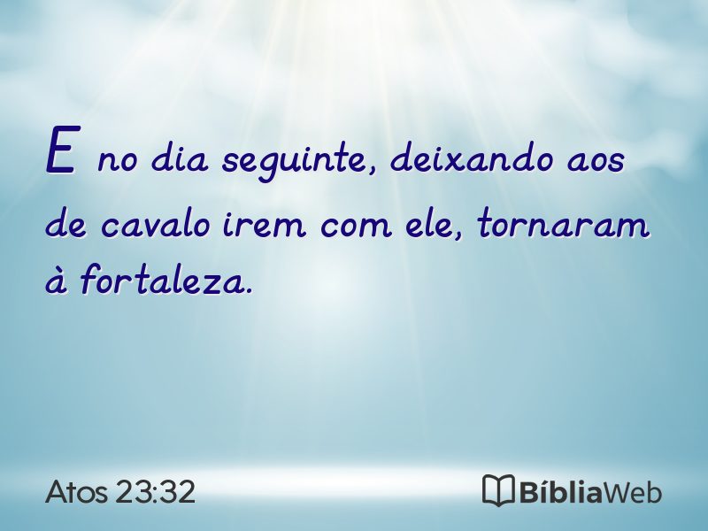 Atos 23:32 em imagem para compartilhar