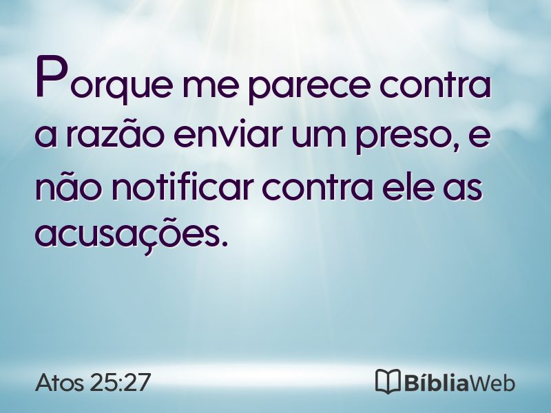 Atos 25:27 em imagem para compartilhar