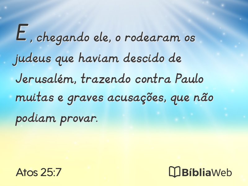 Atos 25:7 em imagem para compartilhar