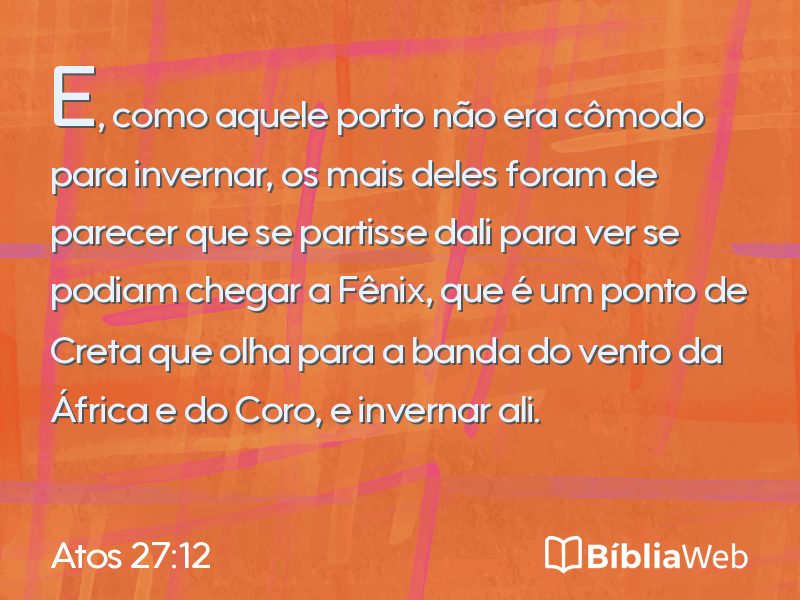 Atos 27:12 em imagem para compartilhar