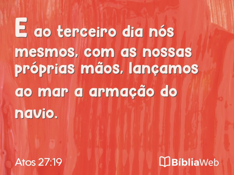 Atos 27:19 em imagem para compartilhar