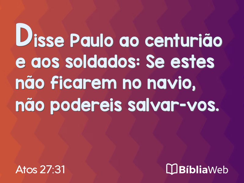 Atos 27:31 em imagem para compartilhar
