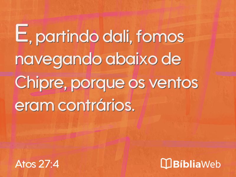 Atos 27:4 em imagem para compartilhar