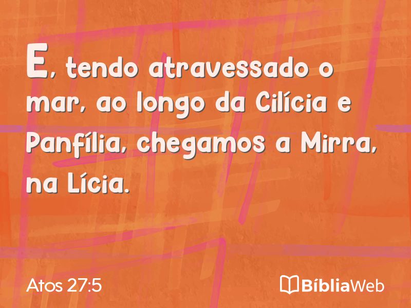Atos 27:5 em imagem para compartilhar