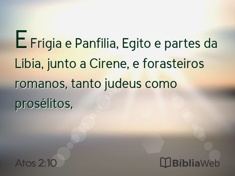 Atos 2:10 em imagem para compartilhar