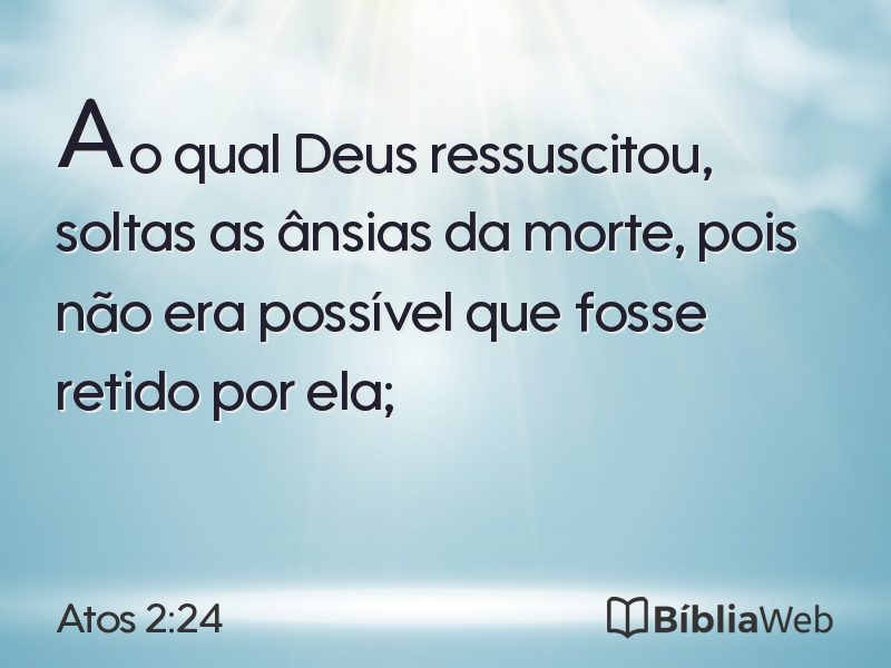Atos 2:24 em imagem para compartilhar