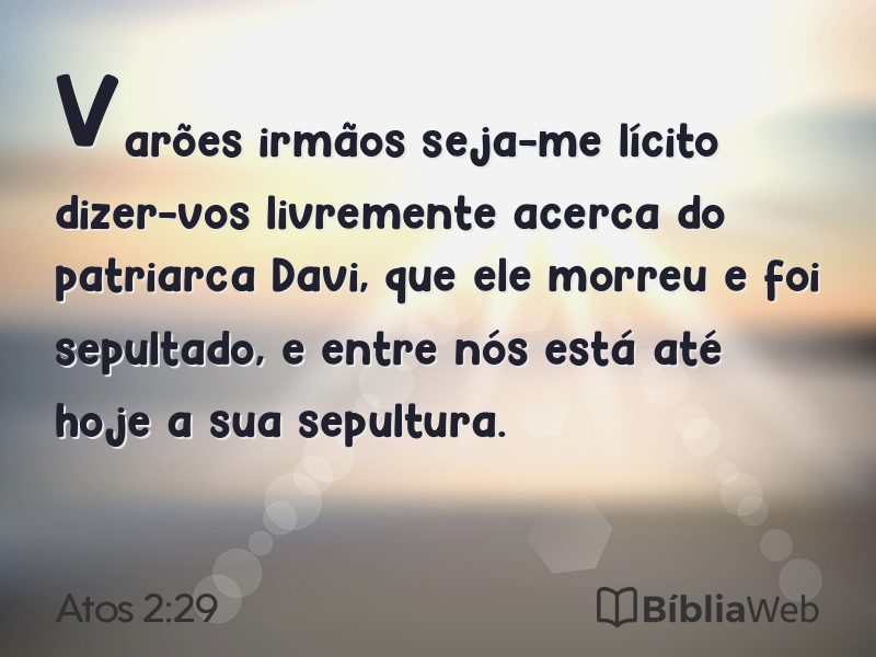 Atos 2:29 em imagem para compartilhar