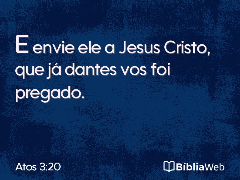 Atos 3:20 em imagem para compartilhar