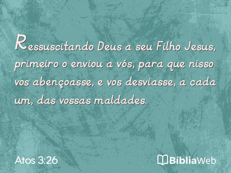 Atos 3:26 em imagem para compartilhar