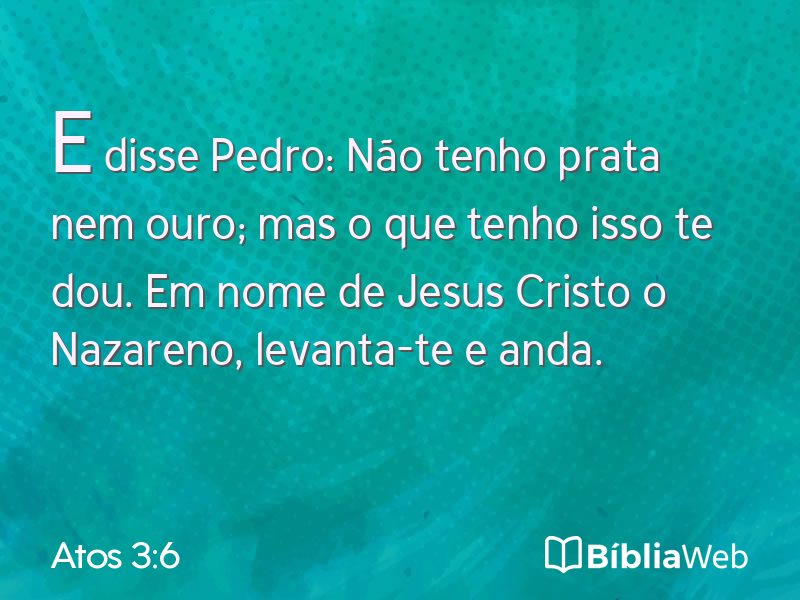 Atos 3:6 em imagem para compartilhar