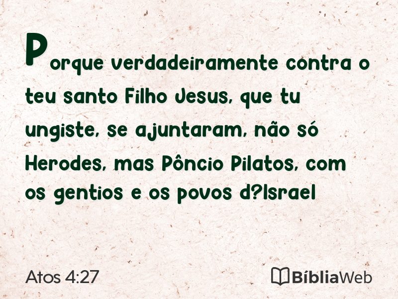 Atos 4:27 em imagem para compartilhar