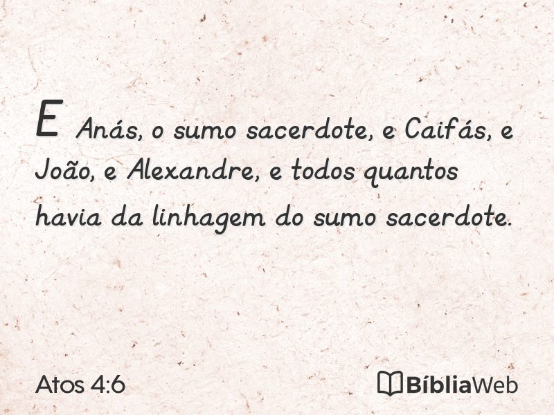 Atos 4:6 em imagem para compartilhar