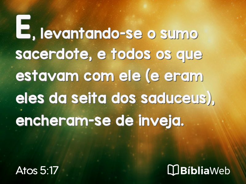 Atos 5:17 em imagem para compartilhar