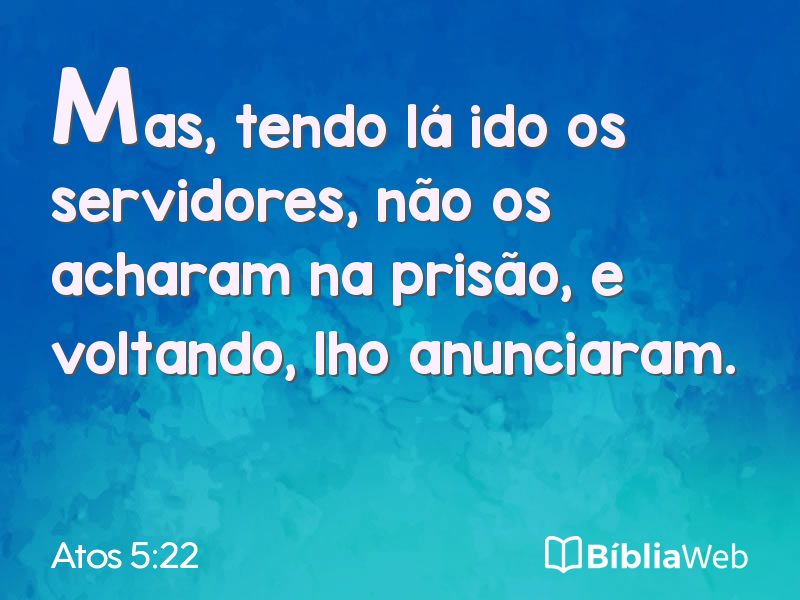 Atos 5:22 em imagem para compartilhar