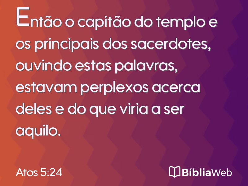 Atos 5:24 em imagem para compartilhar