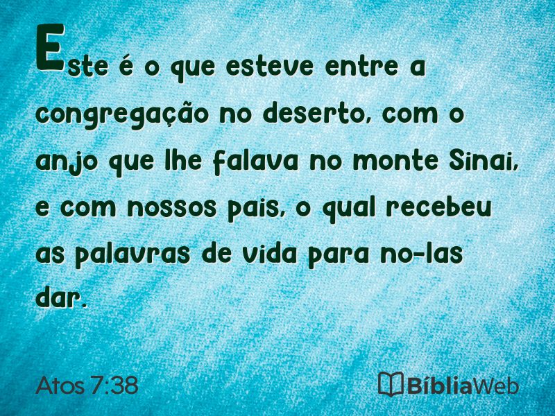 Atos 7:38 em imagem para compartilhar