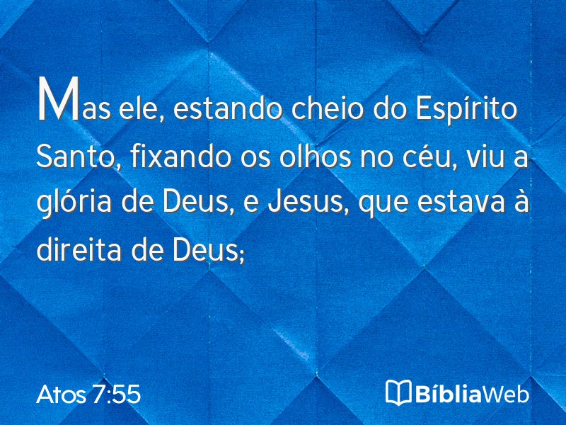 Atos 7:55 em imagem para compartilhar
