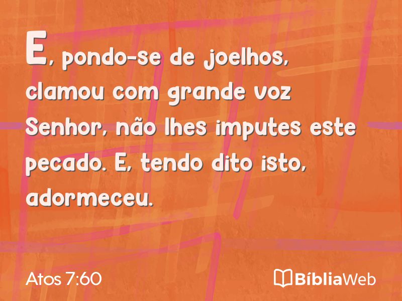 Atos 7:60 em imagem para compartilhar