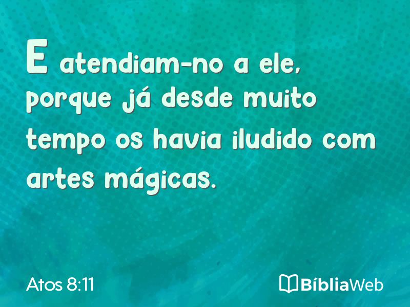 Atos 8:11 em imagem para compartilhar