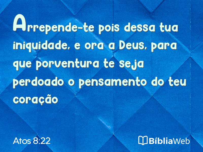 Atos 8:22 em imagem para compartilhar