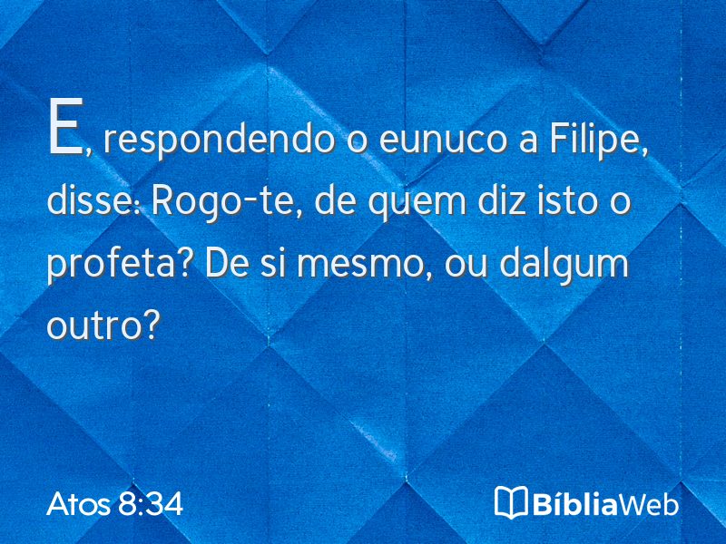Atos 8:34 em imagem para compartilhar