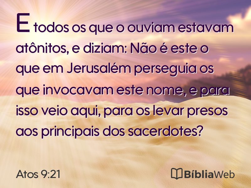 Atos 9:21 em imagem para compartilhar