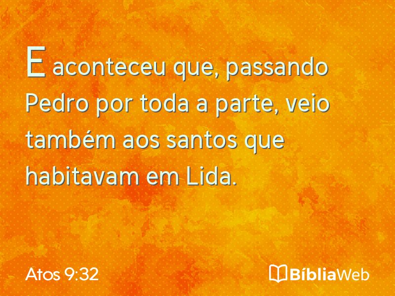 Atos 9:32 em imagem para compartilhar