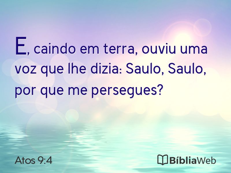 Atos 9:4 em imagem para compartilhar