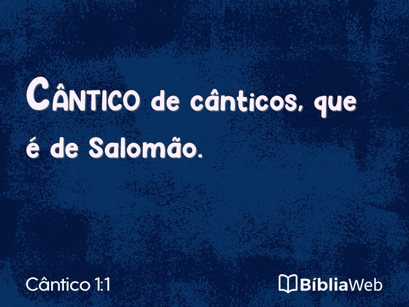 Cântico 1:1 em imagem para compartilhar