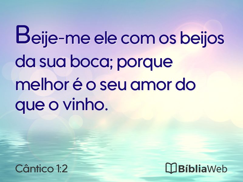 Cântico 1:2 em imagem para compartilhar