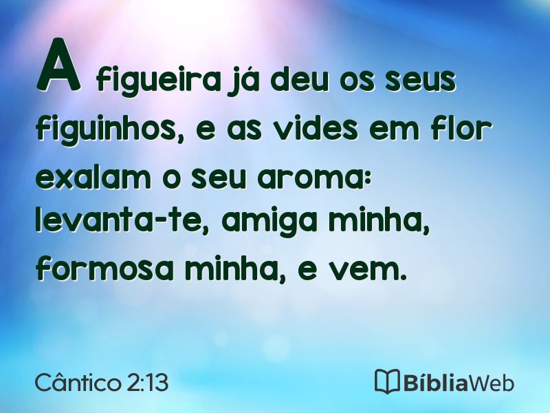 Cântico 2:13 em imagem para compartilhar
