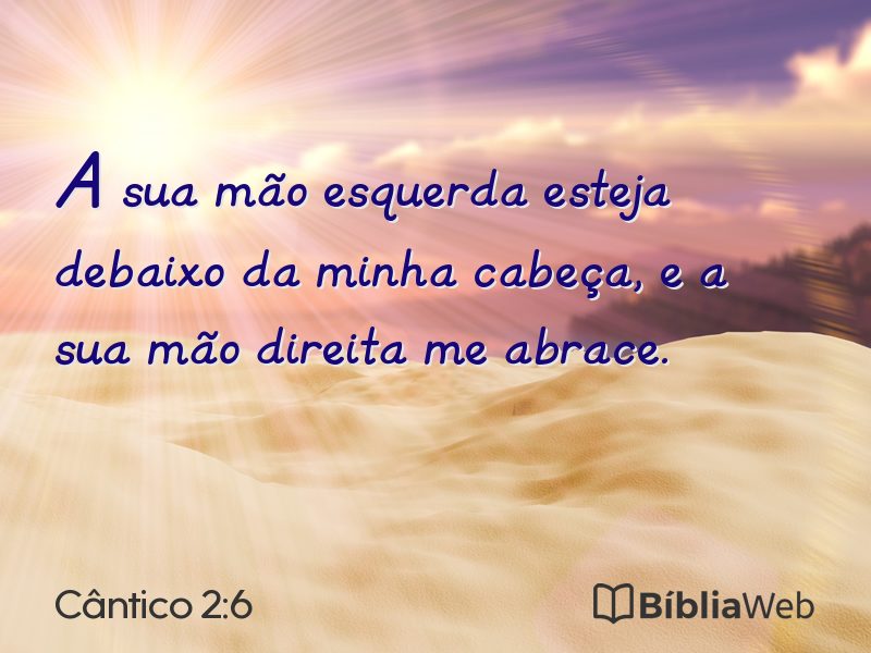 Cântico 2:6 em imagem para compartilhar