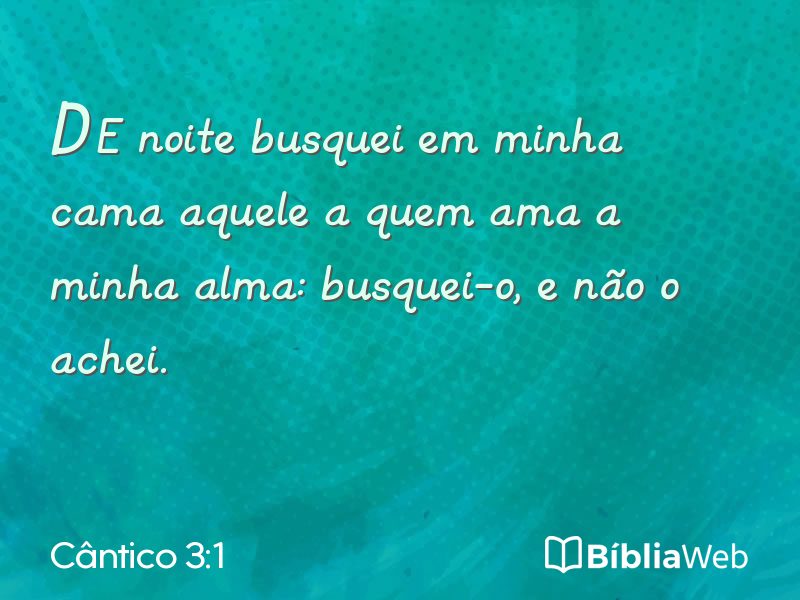 Cântico 3:1 em imagem para compartilhar