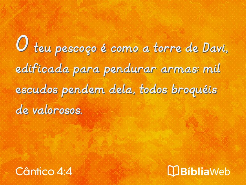 Cântico 4:4 em imagem para compartilhar