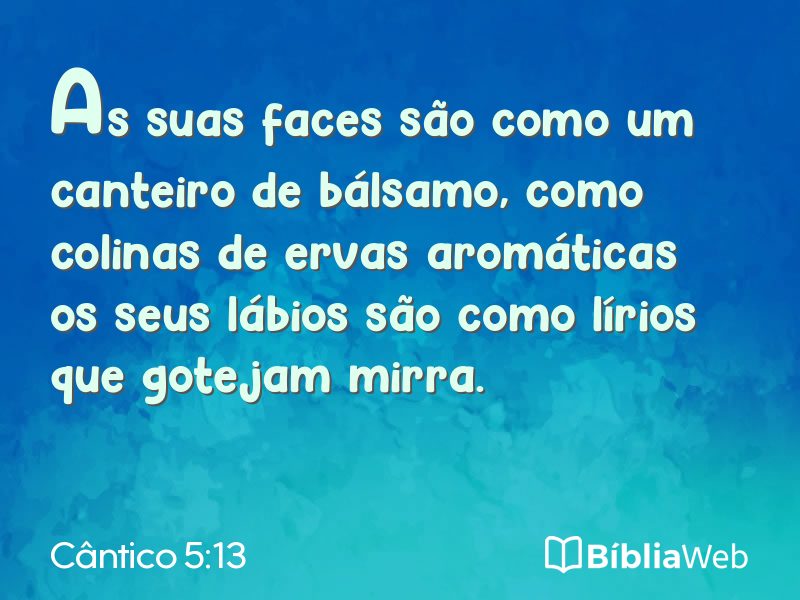 Cântico 5:13 em imagem para compartilhar